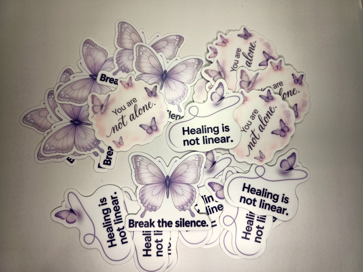 October Awareness Stickers – Individual or Set of 3