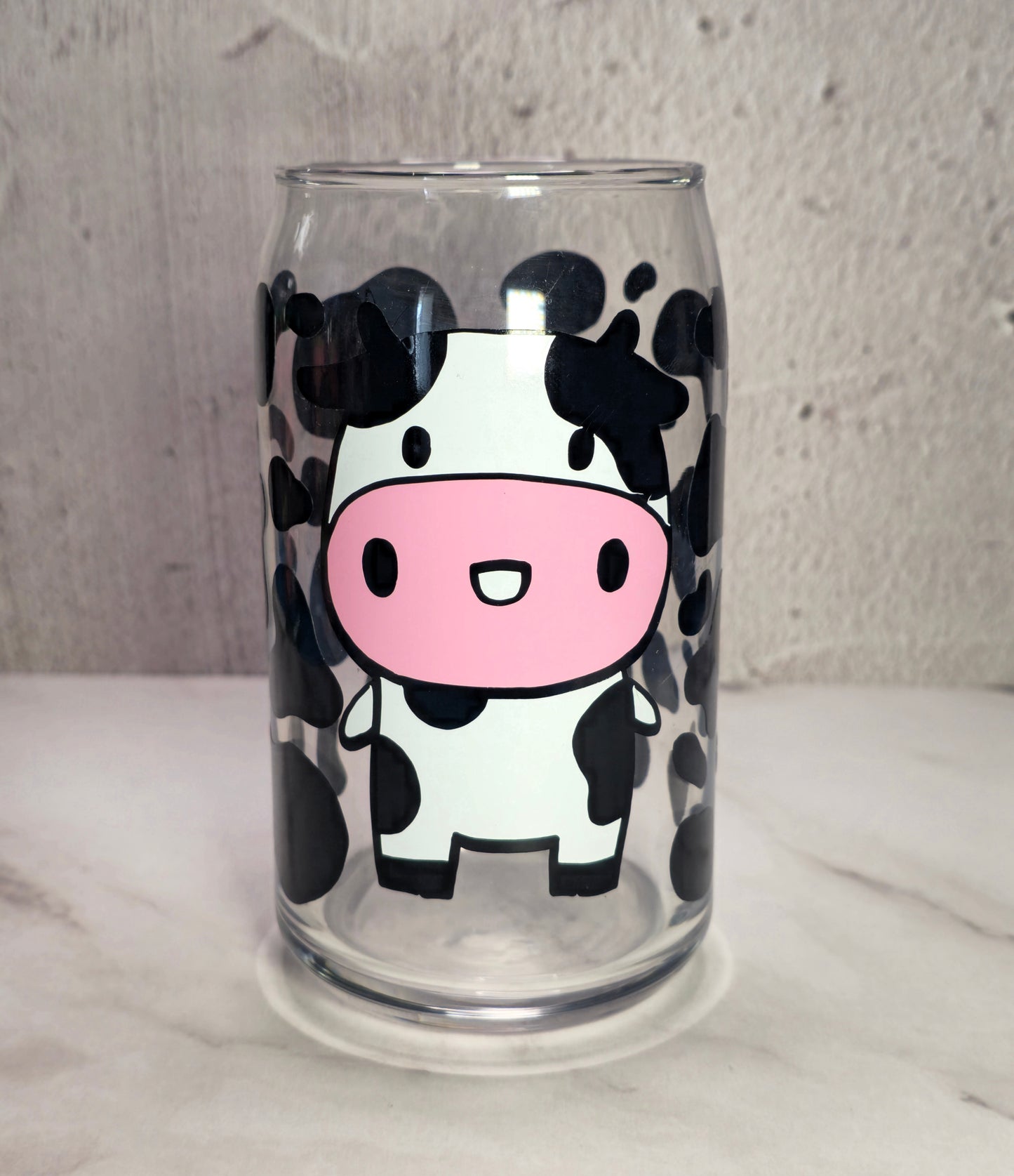 Cow Glass can