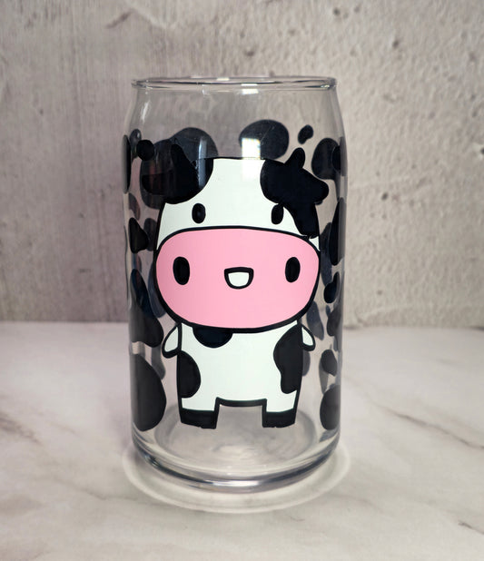 Cow Glass can